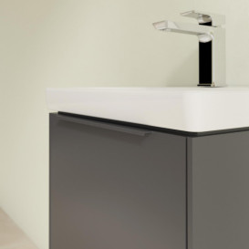 Тумба под раковину Villeroy & Boch Subway 3.0 42,3х42,9 см ДСП/алюминий графит/монохром C58102VR