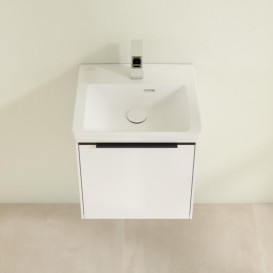 Тумба под раковину Villeroy & Boch Subway 3.0 42,3х42,9 см ДСП/алюминий белый бриллиант C58200VE