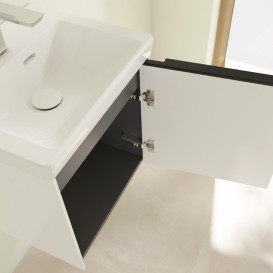 Тумба под раковину Villeroy & Boch Subway 3.0 42,3х42,9 см ДСП/алюминий белый бриллиант C58200VE