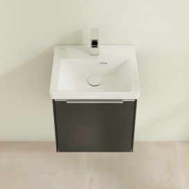 Тумба под раковину Villeroy & Boch Subway 3.0 42,3х42,9 см ДСП/алюминий черный вулкан C58200VL