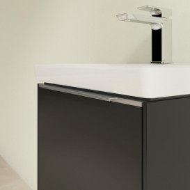 Тумба под раковину Villeroy & Boch Subway 3.0 42,3х42,9 см ДСП/алюминий черный вулкан C58200VL