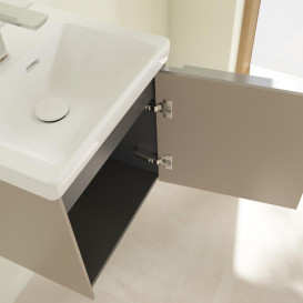 Тумба под раковину Villeroy & Boch Subway 3.0 42,3х42,9 см ДСП/алюминий тауп C58200VM