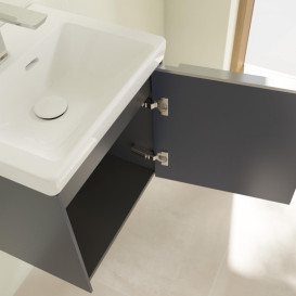 Тумба під раковину Villeroy & Boch Subway 3.0 42,3х42,9 см ДСП/алюміній морський синій C58200VQ