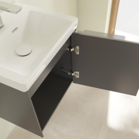 Тумба під раковину Villeroy & Boch Subway 3.0 42,3х42,9 см ДСП/алюміній графіт C58200VR
