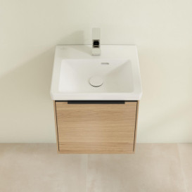 Тумба под раковину Villeroy & Boch Subway 3.0 42,3х42,9 см ДСП/алюминий дуб северный/черный вулкан C58201VJ