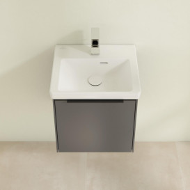 Тумба под раковину Villeroy & Boch Subway 3.0 42,3х42,9 см ДСП/алюминий графит/черный вулкан C58201VR