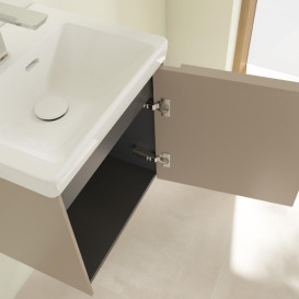 Тумба под раковину Villeroy & Boch Subway 3.0 42,3х42,9 см ДСП/алюминий тауп/монохром C58202VM