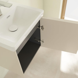 Тумба под раковину Villeroy & Boch Subway 3.0 42,3х42,9 см ДСП/алюминий серый кашемир/монохром C58202VN