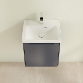 Тумба под раковину Villeroy & Boch Subway 3.0 42,3х42,9 см ДСП/алюминий морской синий/монохром C58202VQ