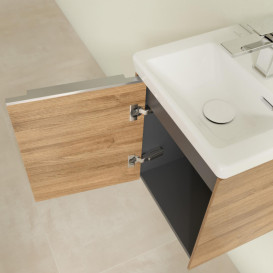 Тумба под раковину Villeroy & Boch Subway 3.0 35,1х42,9 см ДСП/алюминий дуб канзас C58300RH