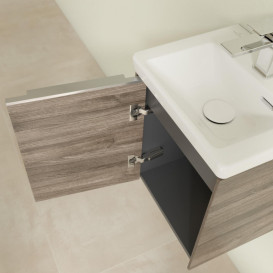 Тумба під раковину Villeroy & Boch Subway 3.0 35,1х42,9 см ДСП/алюміній кам'яний дуб C58300RK