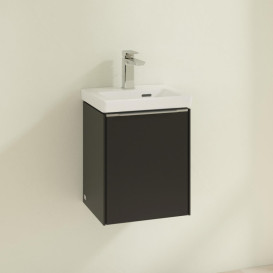 Тумба под раковину Villeroy & Boch Subway 3.0 35,1х42,9 см ДСП/алюминий черный вулкан C58300VL