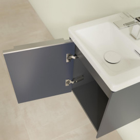 Тумба під раковину Villeroy & Boch Subway 3.0 35,1х42,9 см ДСП/алюміній морський синій C58300VQ