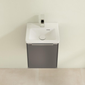 Тумба под раковину Villeroy & Boch Subway 3.0 35,1х42,9 см ДСП/алюминий графит C58300VR