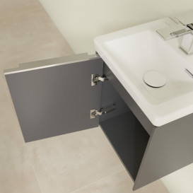 Тумба под раковину Villeroy & Boch Subway 3.0 35,1х42,9 см ДСП/алюминий графит C58300VR