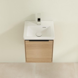 Тумба под раковину Villeroy & Boch Subway 3.0 35,1х42,9 см ДСП/алюминий дуб северный/черный вулкан C58301VJ