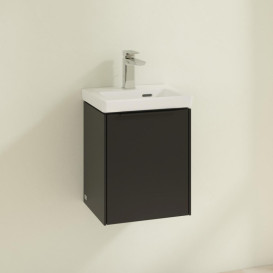 Тумба под раковину Villeroy & Boch Subway 3.0 35,1х42,9 см ДСП/алюминий черный вулкан/черный вулкан C58301VL