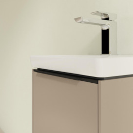 Тумба под раковину Villeroy & Boch Subway 3.0 35,1х42,9 см ДСП/алюминий тауп/черный вулкан C58301VM