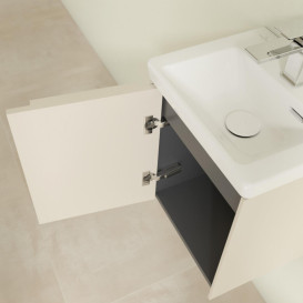 Тумба під раковину Villeroy & Boch Subway 3.0 35,1х42,9 см ДСП/алюміній сірий кашемір/монохром C58302VN