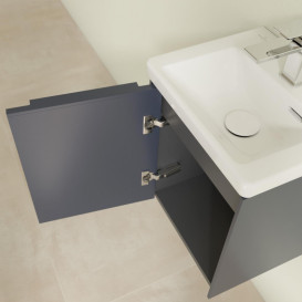 Тумба під раковину Villeroy & Boch Subway 3.0 35,1х42,9 см ДСП/алюміній морський синій/монохром C58302VQ