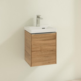 Тумба под раковину Villeroy & Boch Subway 3.0 35,1х42,9 см ДСП/алюминий дуб канзас C58400RH