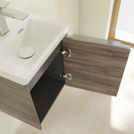 Тумба под раковину Villeroy & Boch Subway 3.0 35,1х42,9 см ДСП/алюминий дуб каменный C58400RK