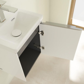 Тумба под раковину Villeroy & Boch Subway 3.0 35,1х42,9 см ДСП/алюминий чистый белый C58400VF