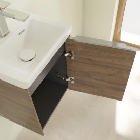 Тумба під раковину Villeroy & Boch Subway 3.0 35,1х42,9 см ДСП/алюміній дуб аризона C58400VH