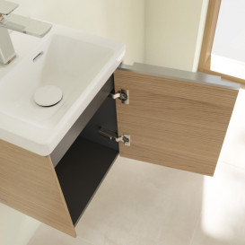 Тумба под раковину Villeroy & Boch Subway 3.0 35,1х42,9 см ДСП/алюминий дуб северный C58400VJ