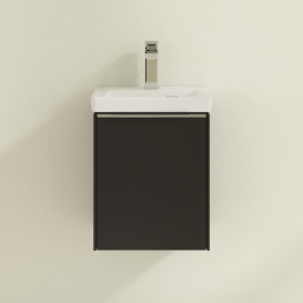 Тумба под раковину Villeroy & Boch Subway 3.0 35,1х42,9 см ДСП/алюминий черный вулкан C58400VL
