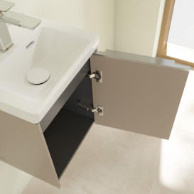 Тумба под раковину Villeroy & Boch Subway 3.0 35,1х42,9 см ДСП/алюминий тауп C58400VM