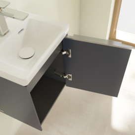 Тумба под раковину Villeroy & Boch Subway 3.0 35,1х42,9 см ДСП/алюминий морской синий C58400VQ