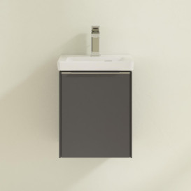 Тумба под раковину Villeroy & Boch Subway 3.0 35,1х42,9 см ДСП/алюминий графит C58400VR