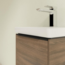 Тумба под раковину Villeroy & Boch Subway 3.0 35,1х42,9 см ДСП/алюминий дуб аризона/черный вулкан C58401VH