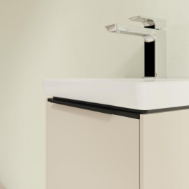 Тумба під раковину Villeroy & Boch Subway 3.0 35,1х42,9 см ДСП/алюміній сірий кашемір/чорний вулкан C58401VN