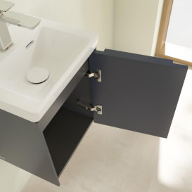 Тумба под раковину Villeroy & Boch Subway 3.0 35,1х42,9 см ДСП/алюминий морской синий/монохром C58402VQ