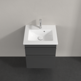 Тумба під раковину Villeroy & Boch Venticello 46,6х42,5 см МДФ глянсовий сірий/ручка хром A92201FP