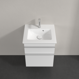 Тумба под раковину Villeroy & Boch Venticello 46,6х42,5 см ДСП/МДФ белый матовый/ручка хром A92201MS