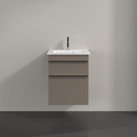 Тумба под раковину Villeroy & Boch Venticello 46,6х42,5 см ДСП трюфель серый/ручка хром A92201VG