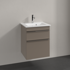 Тумба под раковину Villeroy & Boch Venticello 46,6х42,5 см ДСП трюфель серый/ручка хром A92201VG