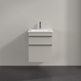 Тумба под раковину Villeroy & Boch Venticello 46,6х42,5 см ДСП мягкий серый/ручка хром A92201VK