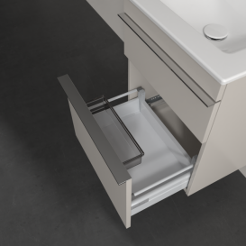 Тумба под раковину Villeroy & Boch Venticello 46,6х42,5 см ДСП мягкий серый/ручка хром A92201VK