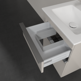 Тумба под раковину Villeroy & Boch Venticello 46,6х42,5 см ДСП мягкий серый/ручка хром A92201VK