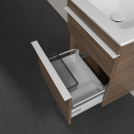 Тумба під раковину Villeroy & Boch Venticello 46,6х42,5 см ДСП дуб аризона/ручка алюміній білий A92202VH