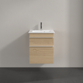 Тумба под раковину Villeroy & Boch Venticello 46,6х42,5 см ДСП северный дуб/ручка алюминий белый A92202VJ