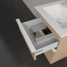 Тумба под раковину Villeroy & Boch Venticello 46,6х42,5 см ДСП северный дуб/ручка алюминий белый A92202VJ