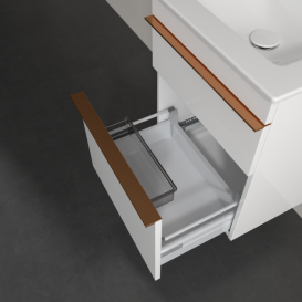 Тумба под раковину Villeroy & Boch Venticello 46,6х42,5 см МДФ глянцевый белый/ручка медь A92205DH