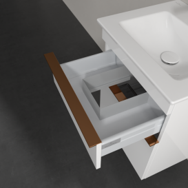 Тумба под раковину Villeroy & Boch Venticello 46,6х42,5 см МДФ глянцевый белый/ручка медь A92205DH