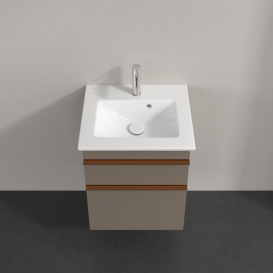 Тумба под раковину Villeroy & Boch Venticello 46,6х42,5 см ДСП трюфель серый/ручка медь A92205VG