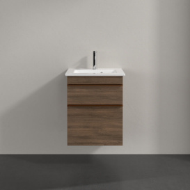 Тумба під раковину Villeroy & Boch Venticello 46,6х42,5 см ДСП дуб аризона/ручка мідь A92205VH